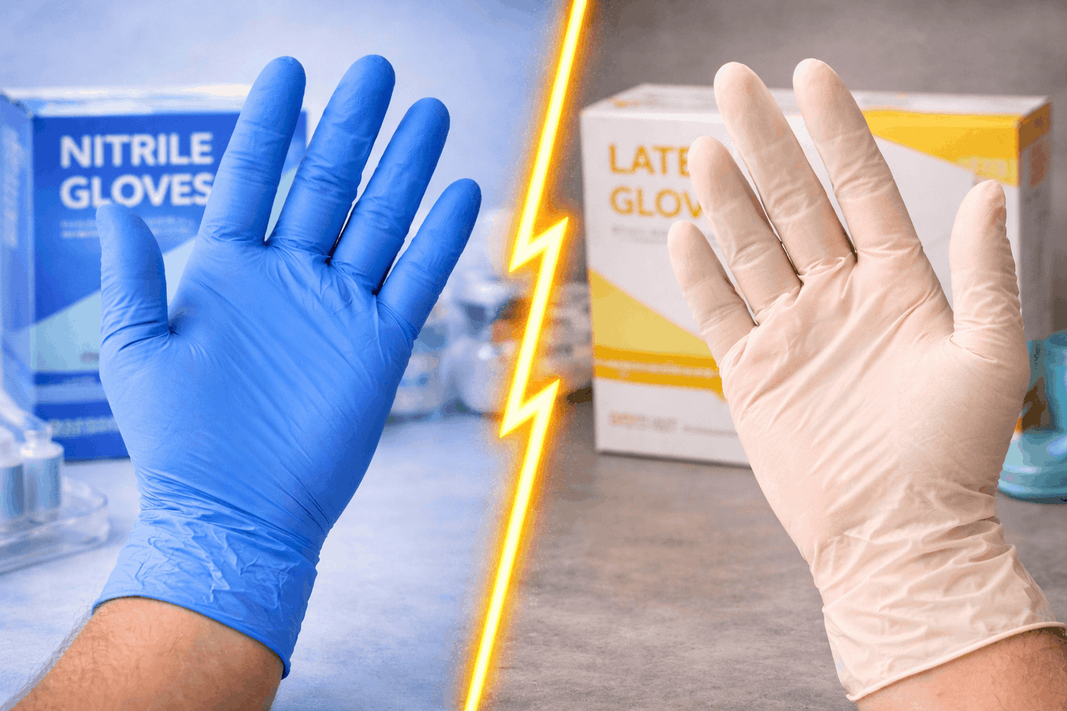 ნიტრილის vs ლატექსის ხელთათმანები შედარება ფასი ონლაინ ყიდვა თბილისი