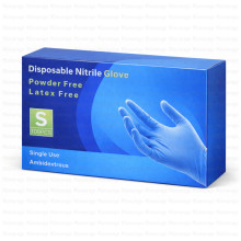 ნიტრილის სამედიცინო ხელთათმანები S - ლურჯი PULIN