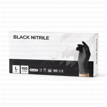 ნიტრილის სამედიცინო ხელთათმანები L - შავი INTCO