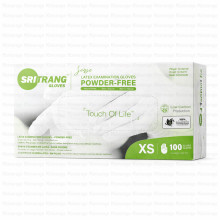ლატექსის სამედიცინო ხელთათმანები XS - თეთრი SRITRANG