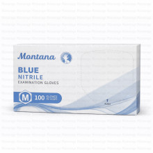 MONTANA ნიტრილის სამედიცინო ხელთათმანები ლურჯი M