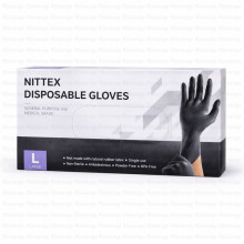NITTEX ნიტრილის სამედიცინო ხელთათმანები ლურჯი L