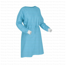 არასტერილური ერთჯერადი სამედიცინო ხალათი ლურჯი 25გ