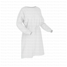 არასტერილური ერთჯერადი ვიზიტორის ხალათი თეთრი 25გ