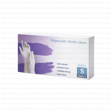 PULIN ნიტრილის სამედიცინო ხელთათმანები თეთრი S