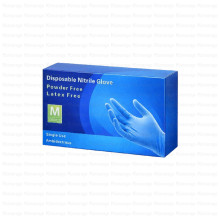 PULIN ნიტრილის სამედიცინო ხელთათმანები ლურჯი M