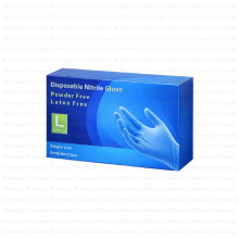 PULIN ნიტრილის სამედიცინო ხელთათმანები ლურჯი L