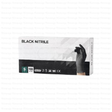 INTCO ნიტრილის სამედიცინო ხელთათმანები შავი S