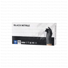 INTCO ნიტრილის სამედიცინო ხელთათმანები შავი M