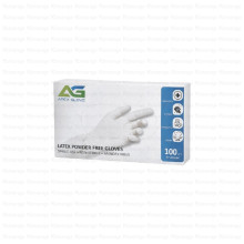 APEX GLOVE ლატექსის სამედიცინო ხელთათმანები თეთრი M