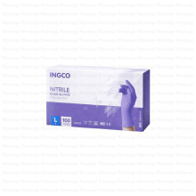 INGCO ნიტრილის სამედიცინო ხელთათმანები იასამნისფერი L