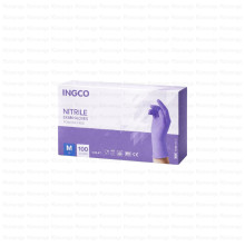 INGCO ნიტრილის სამედიცინო ხელთათმანები იასამნისფერი M