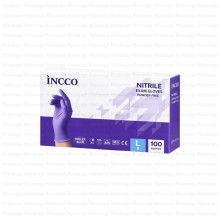 INCCO, ნიტრილის სამედიცინო ხელთათმანები, ლურჯი, L