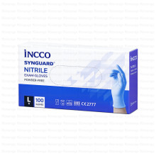 INCCO, ნიტრილის სამედიცინო ხელთათმანები, ლურჯი, L