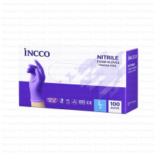 INCCO, ნიტრილის სამედიცინო ხელთათმანები, ლურჯი, L