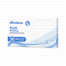 MONTANA ვინილის სამედიცინო ხელთათმანები ლურჯი M