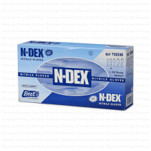 N-DEX ნიტრილის სამედიცინო ხელთათმანები ლურჯი M